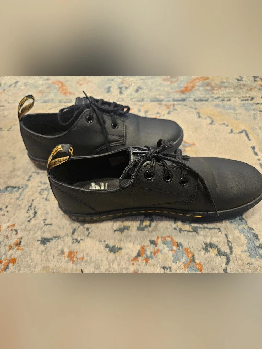 Dr. Martens Santanita Black Canvas Low Top Sneakers 3-Eye Size 7